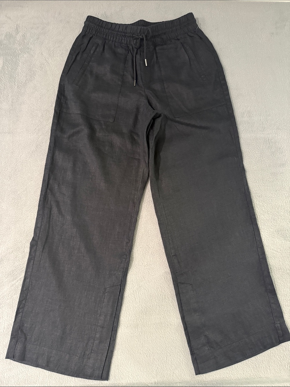 Athleta - Women’s Black Retreat Linen Wide Leg Pants NWOT